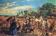 unknow artist Hullo, Largess, A Harvest Scene in Norfolk painting